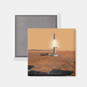 Ein aufsteigendes Fahrzeug Verlasse Mars. 2 Magnet (Vorderseite/Rückseite)
