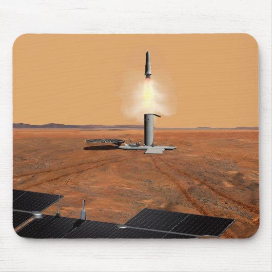 Ein aufsteigendes Fahrzeug Verlasse Mars. 2 Mousepad (Vorne)