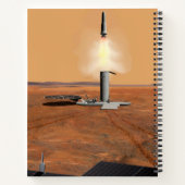 Ein aufsteigendes Fahrzeug Verlasse Mars. 2 Notizblock (Rückseite)