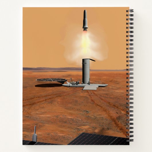 Ein aufsteigendes Fahrzeug Verlasse Mars. 2 Notizblock (Rückseite)