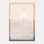 Ein aufsteigendes Fahrzeug Verlasse Mars. 2 Post-it Klebezettel (Vorderseite)