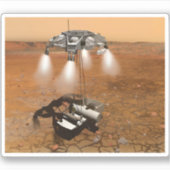 Ein aufsteigendes Fahrzeug Verlasse Mars. Aufkleber (Vorderseite)