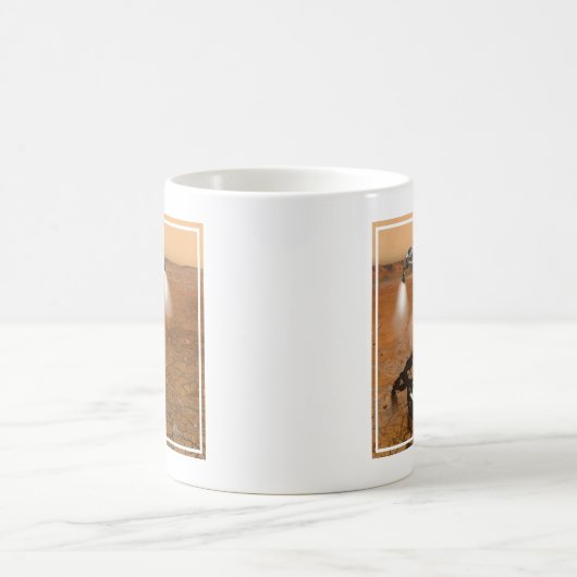 Ein aufsteigendes Fahrzeug Verlasse Mars. Kaffeetasse (Mittel)