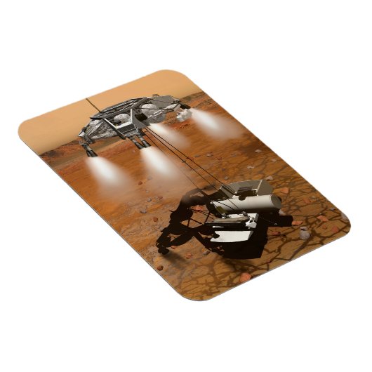 Ein aufsteigendes Fahrzeug Verlasse Mars. Magnet (Rechte Seite)