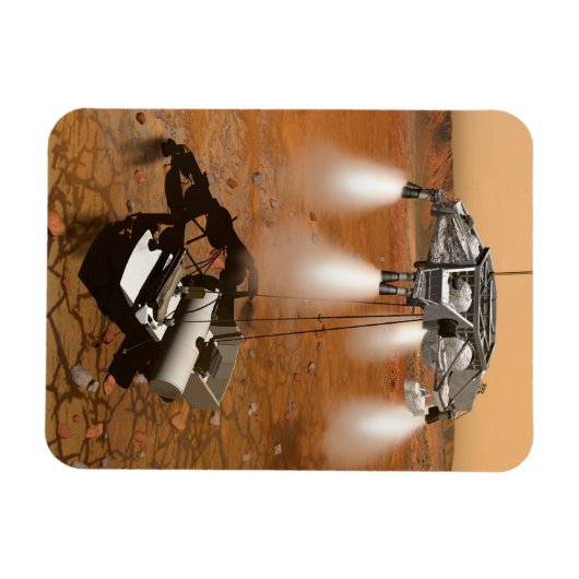 Ein aufsteigendes Fahrzeug Verlasse Mars. Magnet (Horizontal)