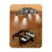 Ein aufsteigendes Fahrzeug Verlasse Mars. Magnet (Vertikal)