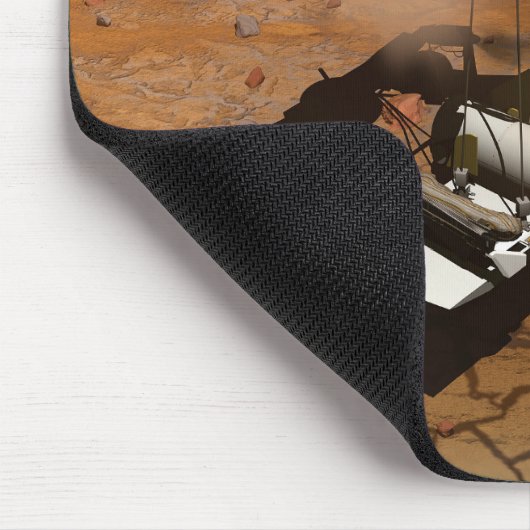 Ein aufsteigendes Fahrzeug Verlasse Mars. Mousepad (Ecke)