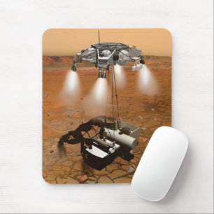 Ein aufsteigendes Fahrzeug Verlasse Mars. Mousepad