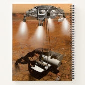 Ein aufsteigendes Fahrzeug Verlasse Mars. Notizblock (Rückseite)