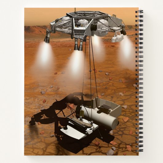 Ein aufsteigendes Fahrzeug Verlasse Mars. Notizblock (Rückseite)