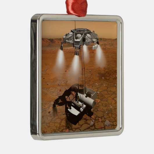 Ein aufsteigendes Fahrzeug Verlasse Mars. Ornament Aus Metall (Rechts)