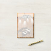 Ein aufsteigendes Fahrzeug Verlasse Mars. Post-it Klebezettel (Auf Schreibtisch)