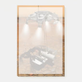 Ein aufsteigendes Fahrzeug Verlasse Mars. Post-it Klebezettel (Vorderseite)