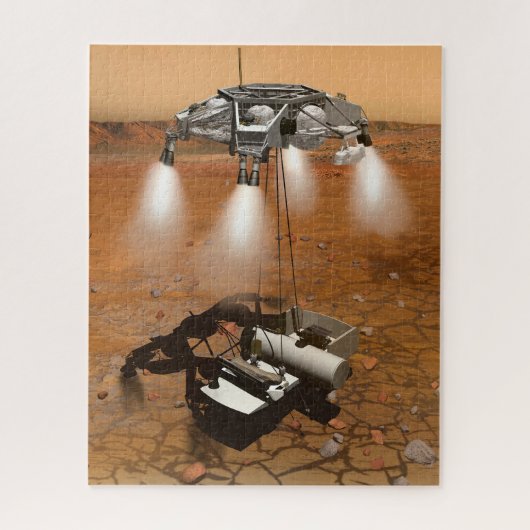 Ein aufsteigendes Fahrzeug Verlasse Mars. Puzzle (Vertikal)