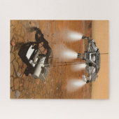 Ein aufsteigendes Fahrzeug Verlasse Mars. Puzzle (Horizontal)