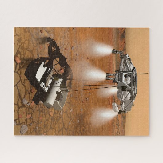 Ein aufsteigendes Fahrzeug Verlasse Mars. Puzzle (Horizontal)