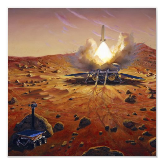 Ein Aufstiegsfahrzeug für Mars 2 Fotodruck (Vorne)