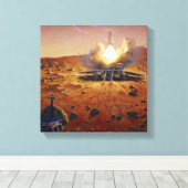 Ein Aufstiegsfahrzeug für Mars 2 Leinwanddruck (Insitu (Holzboden))