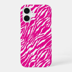 Ein aufwendiges Blumenmuster in Rosa und Weiß, Kun iPhone 16 Hülle