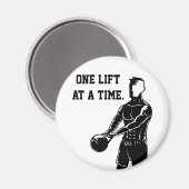 Ein Aufzug nach dem anderen Kettlebell Workout-Fit Magnet (Vorderseite/Rückseite)