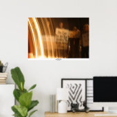 Ein Auge für ein Auge macht die ganze Welt Blind Poster (Heimbüro)