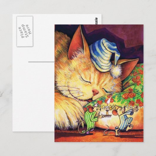 Ein Auge geöffnet Postkarte (Vorne/Hinten)