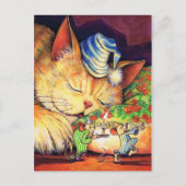 Ein Auge geöffnet Postkarte (Vorderseite)