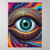 Ein Auge im Syber-Raumplakat Poster (Vorne)
