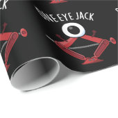 Ein Auge Jack Funny Car Jack Puff Dark BG Geschenkpapier (Rolleneckpunkt)