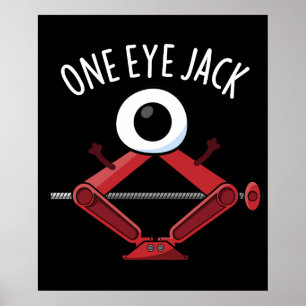 Ein Auge Jack Funny Car Jack Puff Dark BG Poster
