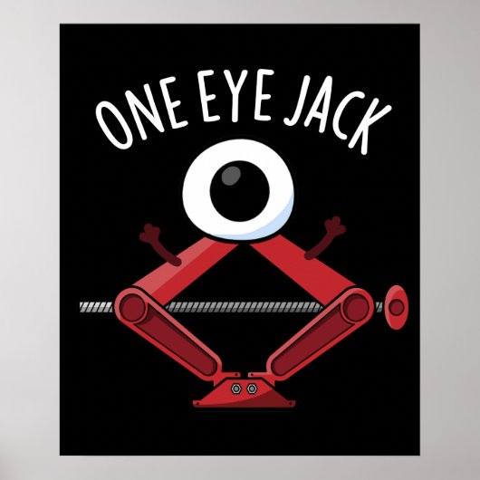 Ein Auge Jack Funny Car Jack Puff Dark BG Poster (Vorne)
