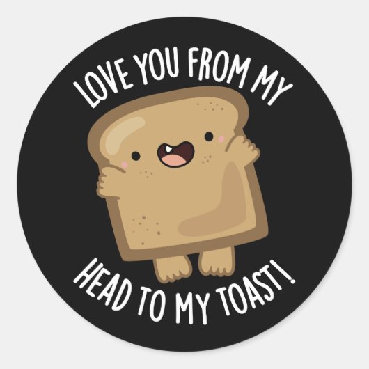 Ein Auge Jack Funny Car Jack Puff Dark BG Runder Aufkleber (Vorderseite)