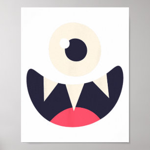 Ein Auge Monster Easy Kostüm Ideen Halloween Graph Poster