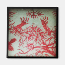 ein Auge, von dem du glaubst, dass du ein rotes Au Magnet