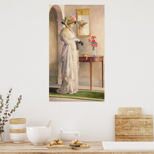 Ein Augenblick der Reflexion, 1909 Poster (Küche)