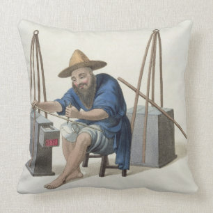 Ein Ausbesserer des Porzellans, überziehen 28 'vom Kissen