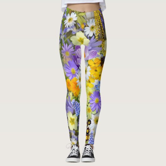 Ein Ausbruch von Blume Leggings (Vorderseite)