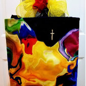 Ein Ausbruch von gelbem Glück grafischem Design Tasche