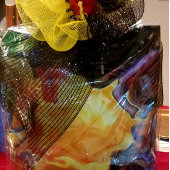 Ein Ausbruch von gelbem Glück grafischem Design Tasche