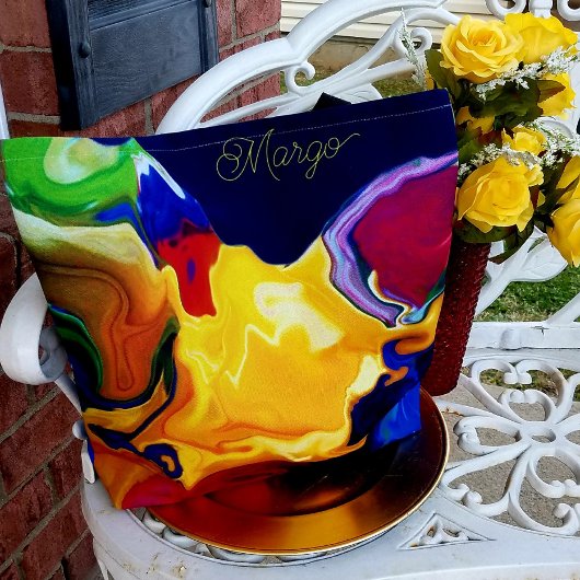 Ein Ausbruch von gelbem Glück grafischem Design Tasche