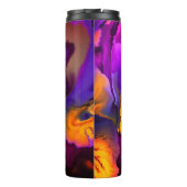 Ein Ausbruch von Lila und gelb Thermosbecher (Rückseite)