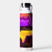 Ein Ausbruch von Lila und gelb Trinkflasche (Vorne)