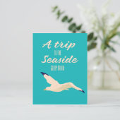 Ein Ausflug ans Meer Postkarte (Stehend Vorderseite)
