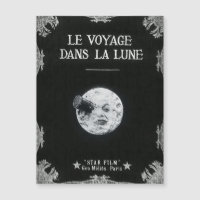 Ein Ausflug zum Mond Vintag Retro Französisches Ki