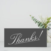 Ein ausgeklügeltes "Danke!" Karte (Stehend Vorderseite)