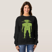 Ein Außerirdischer steht einfach nur da Sweatshirt (Vorne ganz)