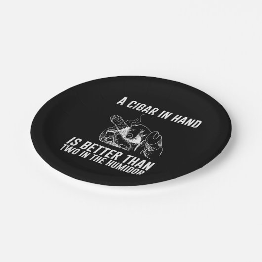 Ein Auto in der Hand ist besser als zwei im Humido Pappteller (Schrägansicht)