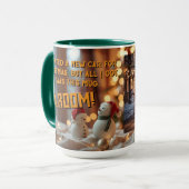 Ein Auto Weihnachts-Tasse gewollt Tasse (Vorderseite Links)