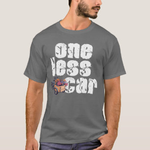 Ein Auto weniger Fahrrad Vintage Cargobike Freunde T-Shirt