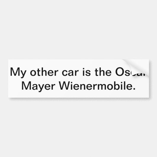 ein Autoaufkleber (Vorne)